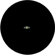 100倍で土星をみたときの視野のイメージ