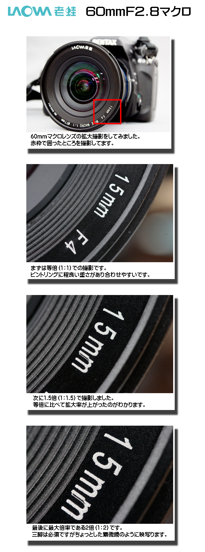 LAOWA 60mm f/2.8 Ultra-Macro Lens Canon EF LAOWA 60mm f/2.8 Ultra-Macro Lens Canon EF